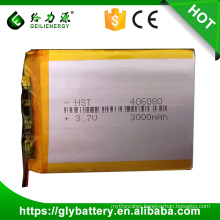 OEM Rechargeable Li polymer battery High safety 3.7v 406080 3200mah li-ion batteries factory price